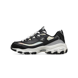 SKECHERS 斯凯奇 D'lites 1.0 女子休闲运动鞋 149240/BKGY 黑色/灰色 40