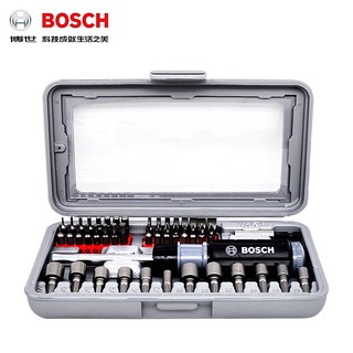 BOSCH 博世 46件套棘轮套筒螺十字一字螺丝批组套数码维修手电钻配件 46件棘轮螺丝刀批头套装