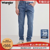 Wrangler威格21秋冬11MWZ修身直筒牛仔裤男W21371G34M99
