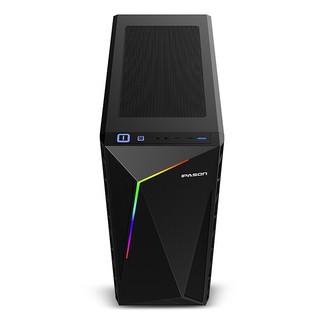 IPASON 攀升 G2 十一代酷睿版 游戏台式机 黑色 (酷睿i5-11400F、锐炬Xe 4G、8GB、512GB SSD、风冷)