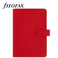 FILOFAX Filofax笔记本英国进口高档活页手账记事本简约商务办公会议礼品礼盒装saffiano系列A6红色022473
