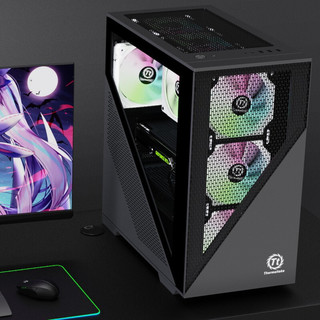 Thermaltake 曜越 启航者 L5 M-ATX机箱 半侧透 曜石黑