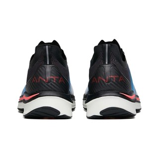 ANTA 安踏 跑步系列 马赫 男子跑鞋 112215566-1 象牙白/浅紫蓝/黑 45