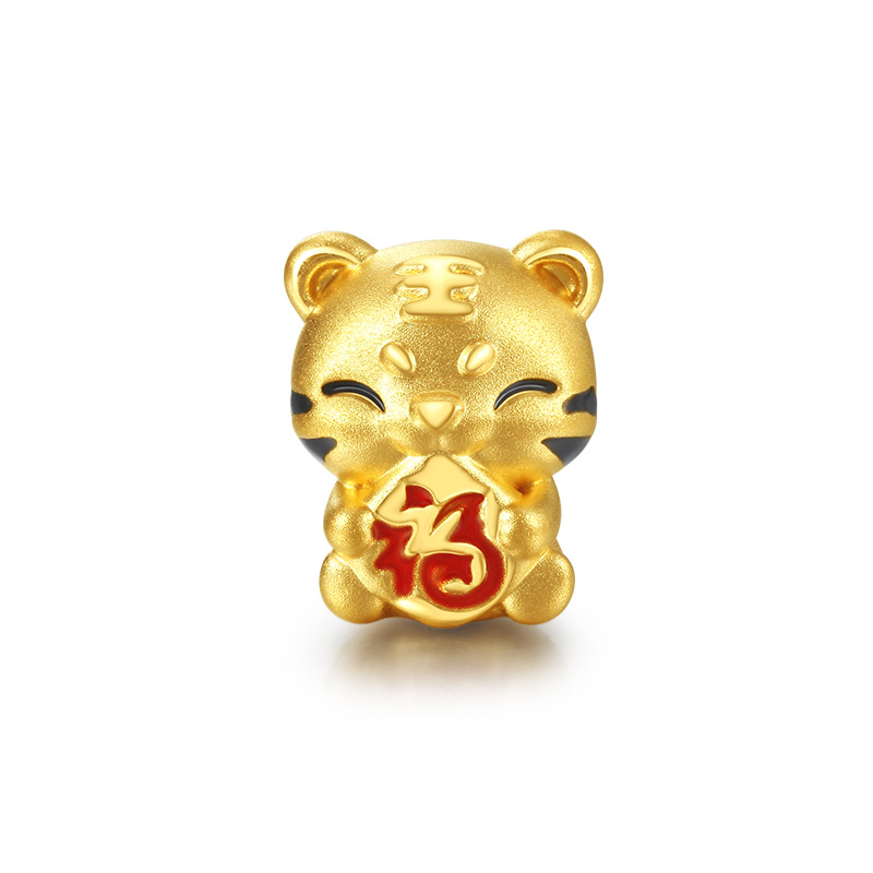 MCLON 曼卡龙 小福虎足金转运珠