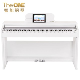The ONE 壹枱 智能钢琴 电钢琴 88键重锤电子数码钢琴 成年人儿童电钢 白色