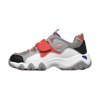 SKECHERS 斯凯奇 D'LITES 2.0 男童休闲运动鞋 998211L/GYRD 灰色/红色 27.5码