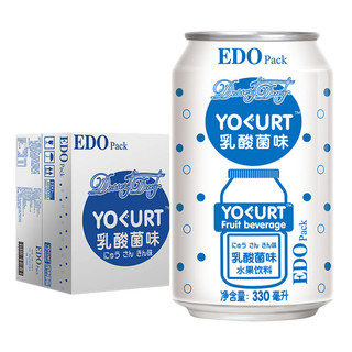 EDO Pack 水果饮料 乳酸菌味 330ml*24罐