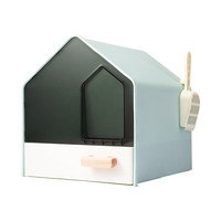 BEAUTY CAT 美人喵 喵呜别墅猫砂盆 蒂芙尼蓝 46*41*46cm