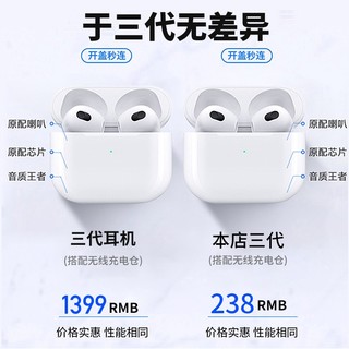 wiwu【air四代顶配版】蓝牙耳机无线适用苹果iphone12/11/8x华为pods华强北 airbuds 3SE