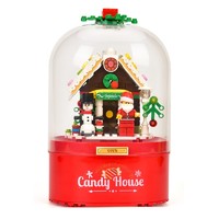 汇奇宝 圣诞系列 糖果屋 灯光音乐盒