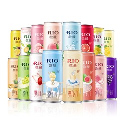 RIO 锐澳 洋酒 3度 微醺系列 330ml*16罐 加送6瓶气泡水