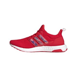 adidas 阿迪达斯 Ultra Boost DNA 中性跑鞋 GZ8989 浅猩红/学院紫/云白 38