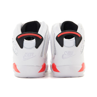 AIR JORDAN Jordan 6 Retro Little Flex PS 儿童篮球鞋 CT4416-101 白色/黑/红外线红 32码