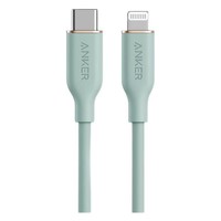 Anker 安克 A8662 MFi认证 Type-C转Lightning 3A 数据线 硅胶 0.9m 绿色