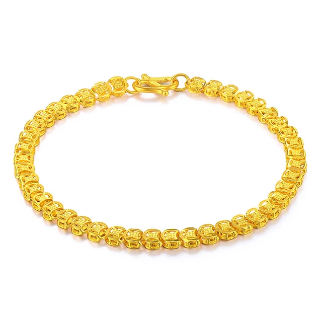 SUNFEEL 赛菲尔 SDA00322 铜币足金手链