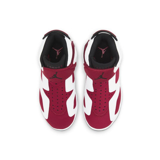 AIR JORDAN Jordan 6 Retro Little Flex PS 儿童篮球鞋 CT4416-106 白色/红色 32码