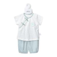 NEWBORN 人之初 W8020 儿童空调服短袖套装 浅绿色 73cm