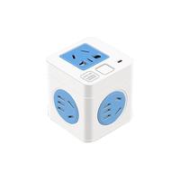 TENGEN 天正 TC-252 魔方插座 五位五孔 蓝色