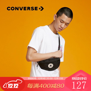 CONVERSE 匡威 官方 男女款潮流斜挎包时尚休闲包 10019907 10019907-A05/黑色 OSFA