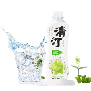 SPRINGS & MOUNTAINS 清泉出山 清汀 0糖 苏打气泡水 青提味 450ml*12瓶