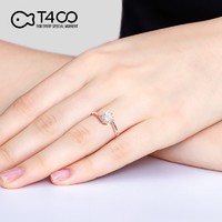 京东PLUS会员：T400 一克拉莫桑钻戒指女轻奢钻戒（珍爱）