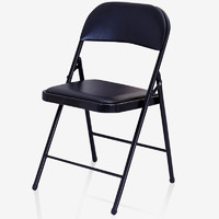 雅美乐 椅子 折叠椅 办公椅 沙发椅 学生椅 餐椅 黑色YZ101