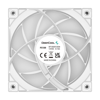 DEEPCOOL 九州风神 FC120 ARGB 120mm 机箱散热风扇 三个装 白色