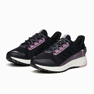 ANTA 安踏 跑步系列 女子跑鞋 122035560-4 黑紫 38