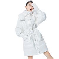 VERO MODA 女士中长款羽绒服 321312026 白色 XS