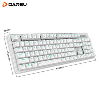 Dareu 达尔优 EK810  三模机械键盘 104键 白色红轴