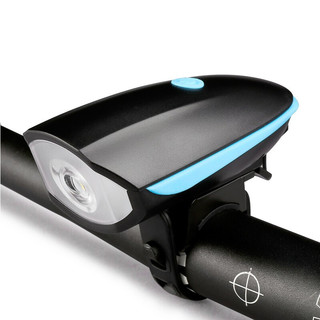 SAHOO 鲨虎 7588公路山地车灯前灯带电喇叭车铃铛USB充电骑行装备自行车配件