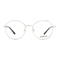 EYEPLAY 目戲 1051 银色不锈钢眼镜框+1.67折射率 防蓝光镜片