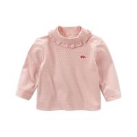 DAVE&BELLA 戴维贝拉 DB4240 女童长袖T恤 桃粉 66cm