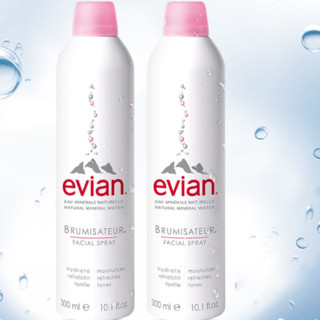 evian 依云 天然矿泉水喷雾 300ml*2