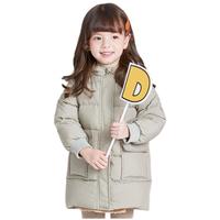 Deesha 笛莎 J22164801 女童工装羽绒服 豆绿 110cm