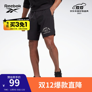 Reebok 锐步 男子运动短裤 GS6661 黑色 XXL