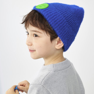 Balabala 巴拉巴拉 208421160210-00388 儿童针织保暖毛线帽 蓝色调 110cm