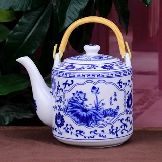 传世瓷 花开富贵茶壶 3.8L