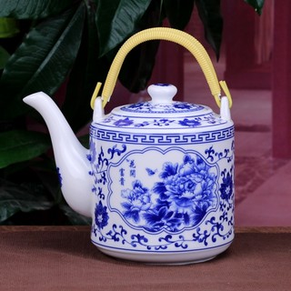 传世瓷 荷塘月色茶壶