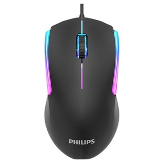 PHILIPS 飞利浦 SPK9314 有线鼠标 1200DPI 黑色