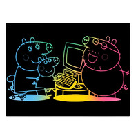 六品堂 儿童炫彩刮画纸 A4 单件装