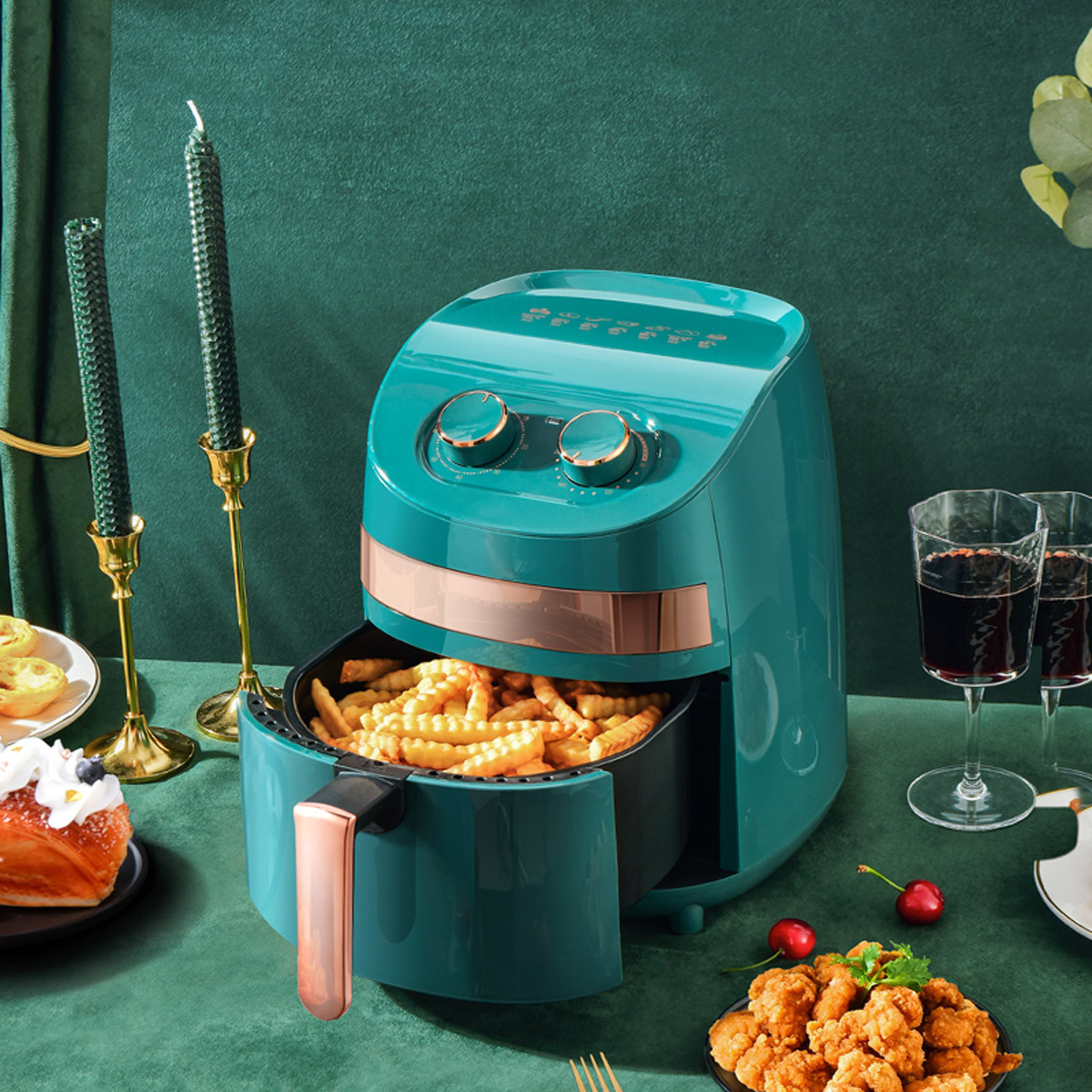 【meling/美菱其他厨房电器】美菱空气炸锅家用烤箱无油烟智能全自动