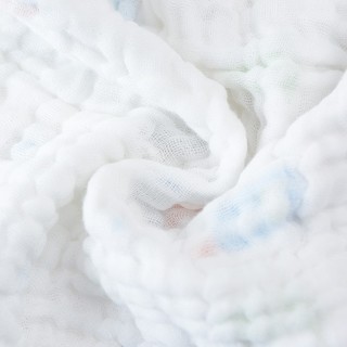 GRACE 洁丽雅 W0759-01 婴儿泡泡纯棉纱布浴巾 小鸟帆船 120*60cm