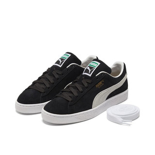 PUMA 彪马 Suede Classic Xxi 中性运动板鞋 374915-01 黑白 44.5