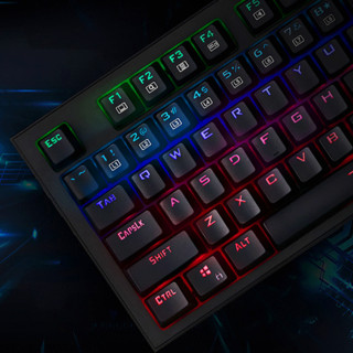 MSI 微星 GK50Z MINI 机械键盘 红轴+DS102 V2鼠标 键鼠套装 黑色
