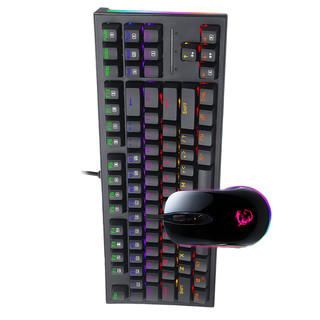 MSI 微星 GK50Z MINI 机械键盘 红轴+DS102 V2鼠标 键鼠套装 黑色