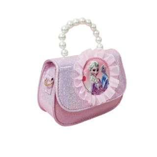 Disney 迪士尼 儿童手提包 爱莎圆形款 粉色