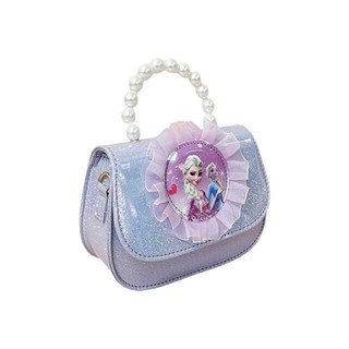 Disney 迪士尼 儿童手提包 爱莎圆形款 紫色