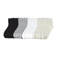 拾来九八 男士中筒袜套装 8双装 (黑色*2+白色*2+中灰*2+杏色*2)