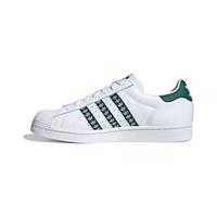 adidas ORIGINALS Superstar 中性休闲运动鞋 FZ1968 亮白/绿/金金属 38